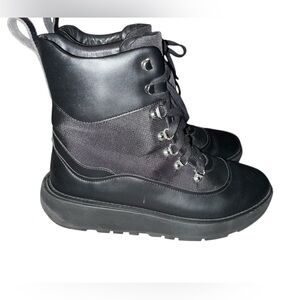 FitFlop Skandi Combat Ankle Boots Black Size 9 EUC